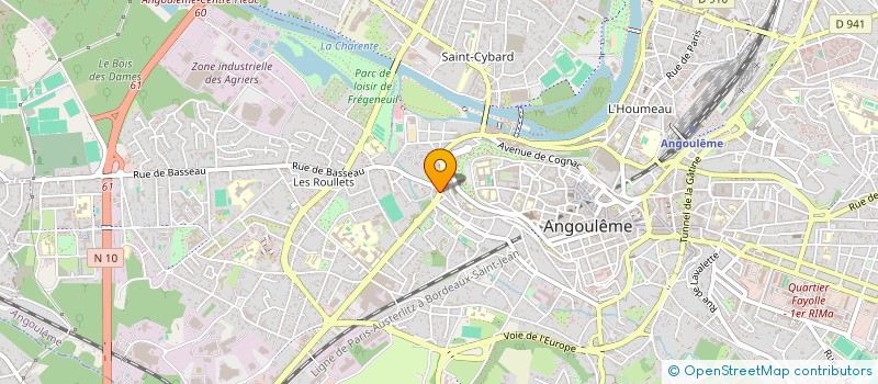 localisation de l'entreprise MONSIEUR HUGO RAOULT à ANGOULEME