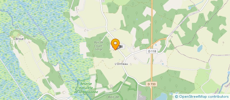 localisation de l'entreprise MONSIEUR HUGO REGONDEAU à LA GRIPPERIE-SAINT-SYMPHORIEN