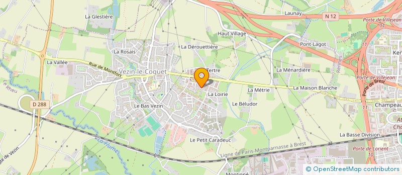 localisation de l'entreprise MONSIEUR HUGO RESLOUX  VEZIN-LE-COQUET