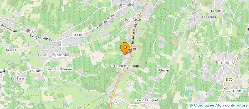 localisation de l'entreprise MONSIEUR HUGO REYNAUD  PORTE DES PIERRES DOREES