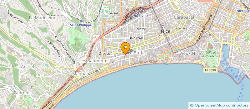 localisation de l'entreprise MONSIEUR HUGO RICAUD à NICE