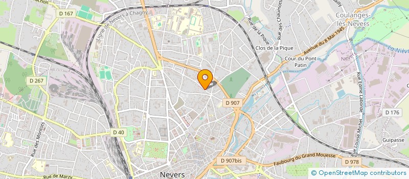 localisation de l'entreprise MONSIEUR HUGO RINIKER à NEVERS