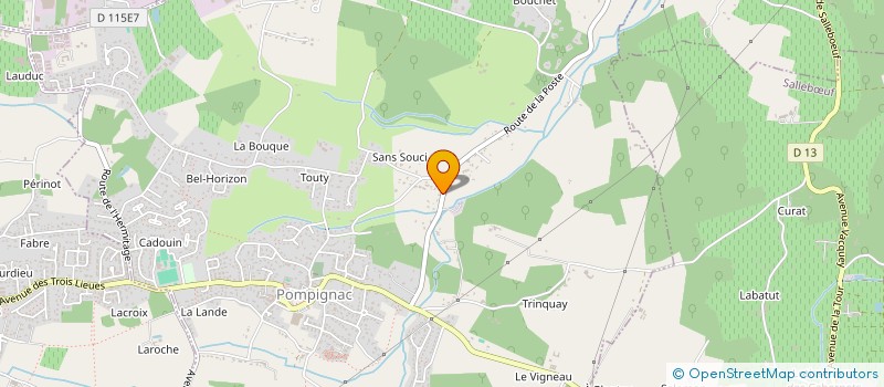 localisation de l'entreprise MONSIEUR HUGO RITSCHEL à POMPIGNAC