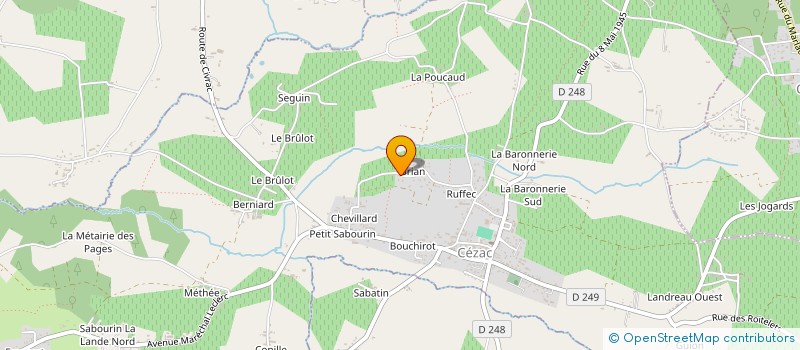 localisation de l'entreprise MONSIEUR HUGO RIVES  CEZAC