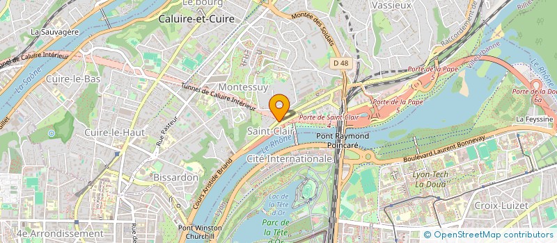 localisation de l'entreprise MONSIEUR HUGO RIZZON  CALUIRE-ET-CUIRE