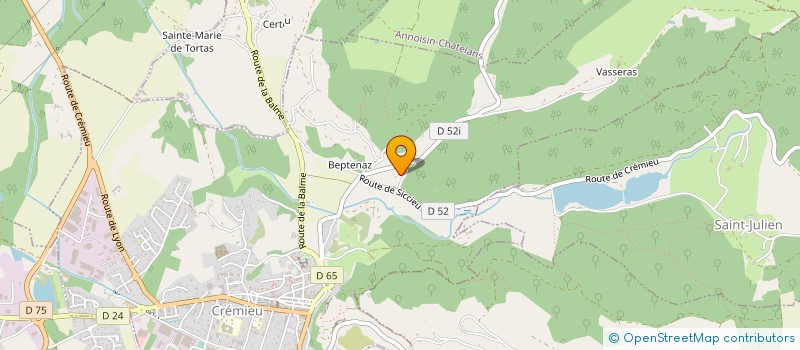 localisation de l'entreprise MONSIEUR HUGO ROBERT  CREMIEU