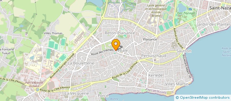 localisation de l'entreprise MONSIEUR HUGO ROBERT  SAINT-NAZAIRE