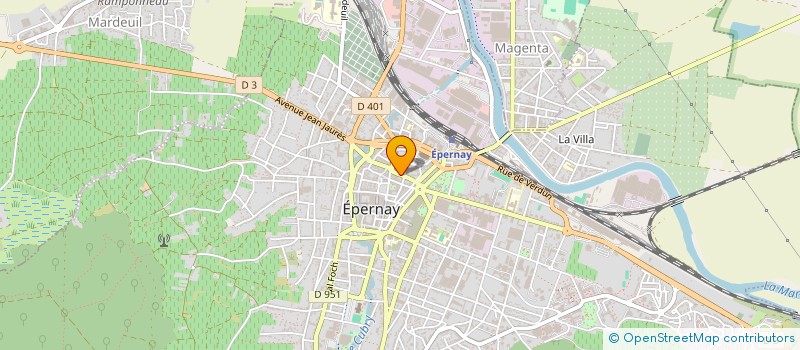 localisation de l'entreprise MONSIEUR HUGO RODRIGUES à EPERNAY