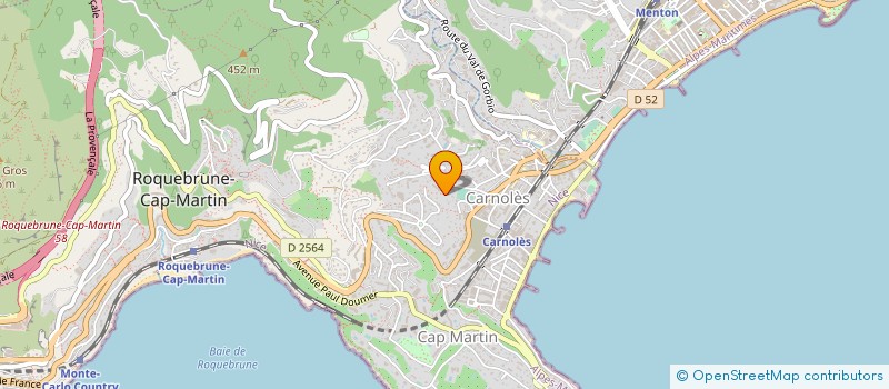 localisation de l'entreprise MONSIEUR HUGO RODRIGUES RIBEIRO à ROQUEBRUNE-CAP-MARTIN
