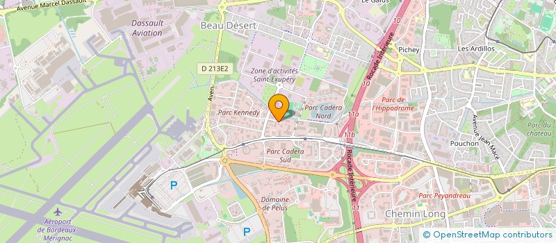 localisation de l'entreprise MONSIEUR HUGO ROMAGNOLI  MERIGNAC