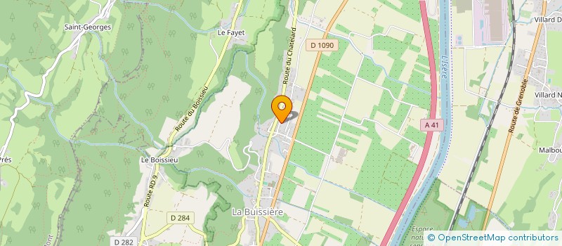 localisation de l'entreprise MONSIEUR HUGO ROPERT  LA BUISSIERE