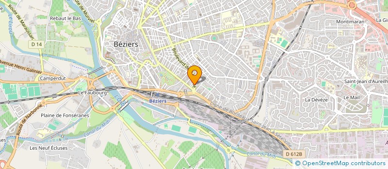 localisation de l'entreprise MONSIEUR HUGO ROS  BEZIERS