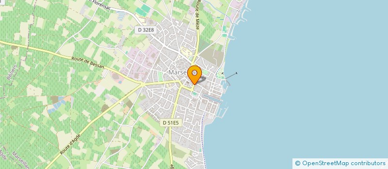localisation de l'entreprise MONSIEUR HUGO ROSSI à SETE