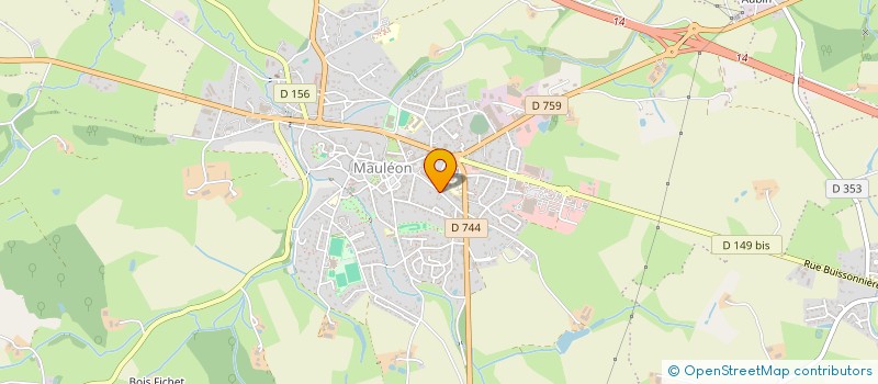 localisation de l'entreprise MONSIEUR HUGO ROUSSELOT  MAULEON