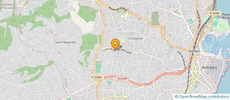 localisation de l'entreprise MONSIEUR HUGO ROYAL  ANTIBES