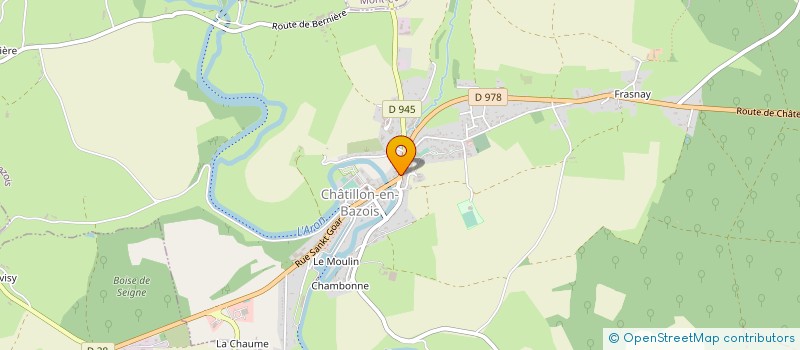 localisation de l'entreprise MONSIEUR HUGO ROZEZ à CHATILLON-EN-BAZOIS