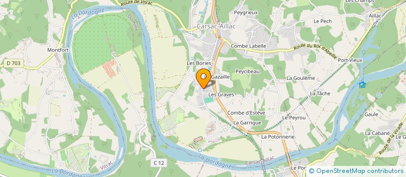 localisation de l'entreprise MONSIEUR HUGO RUARD  CARSAC-AILLAC