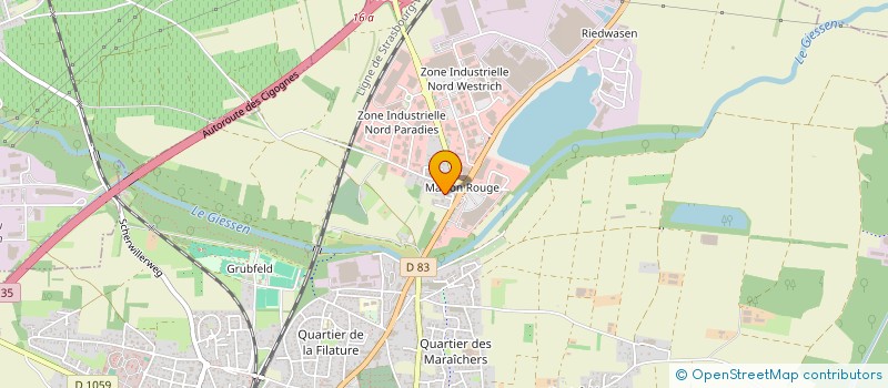 localisation de l'entreprise MONSIEUR HUGO RUHLMANN  SELESTAT