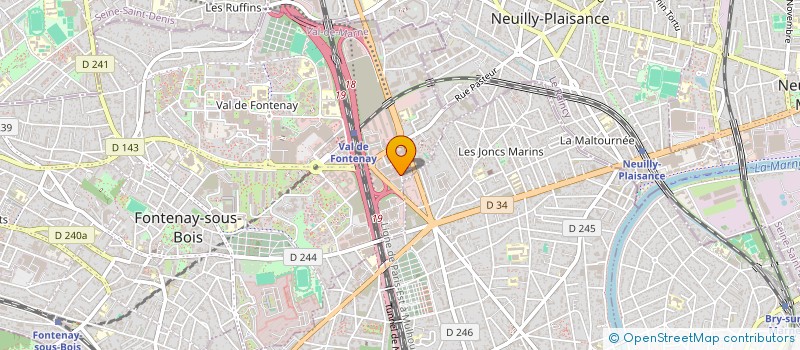 localisation de l'entreprise MONSIEUR HUGO RUYANT à FONTENAY-SOUS-BOIS