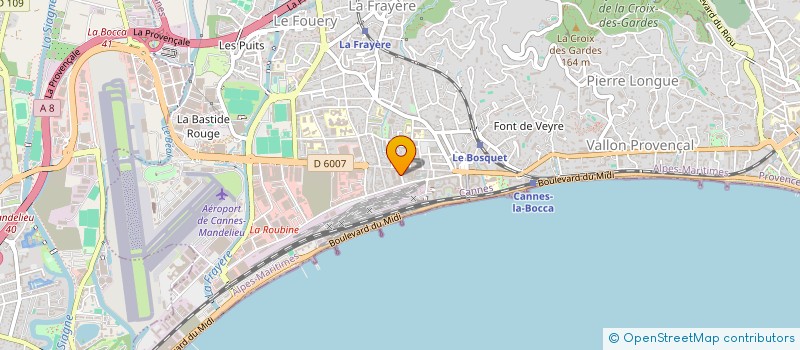 localisation de l'entreprise MONSIEUR HUGO SABATIER à CANNES