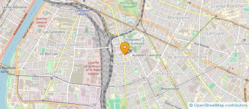 localisation de l'entreprise MONSIEUR HUGO SAINT-MICHEL  LYON