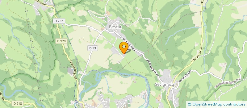 localisation de l'entreprise MONSIEUR HUGO SALEFRANQUE  BESCAT