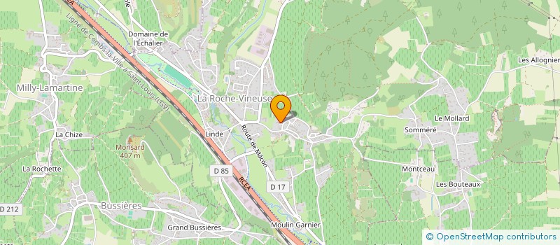 localisation de l'entreprise MONSIEUR HUGO SALON  LA ROCHE-VINEUSE