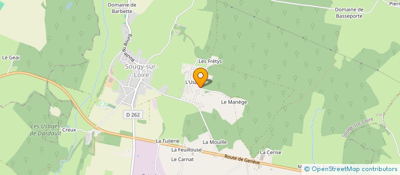 localisation de l'entreprise MONSIEUR HUGO SANDRIN  SOUGY-SUR-LOIRE