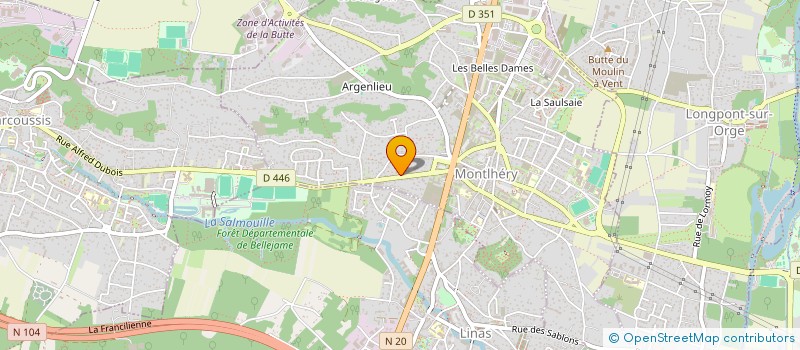 localisation de l'entreprise MONSIEUR HUGO SANTIAGO DA SILVA  MONTLHERY