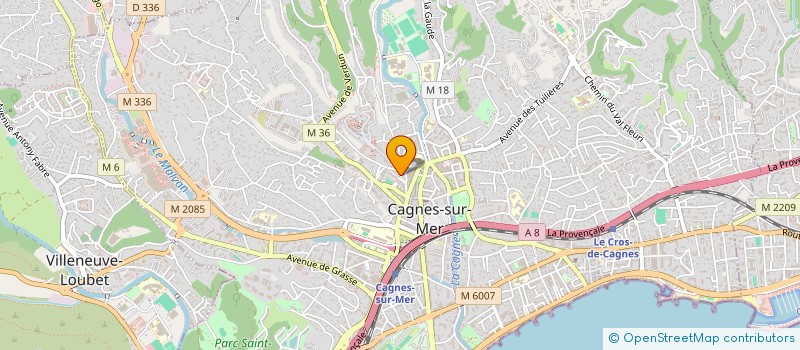 localisation de l'entreprise MONSIEUR HUGO SARRASIN à CAGNES-SUR-MER