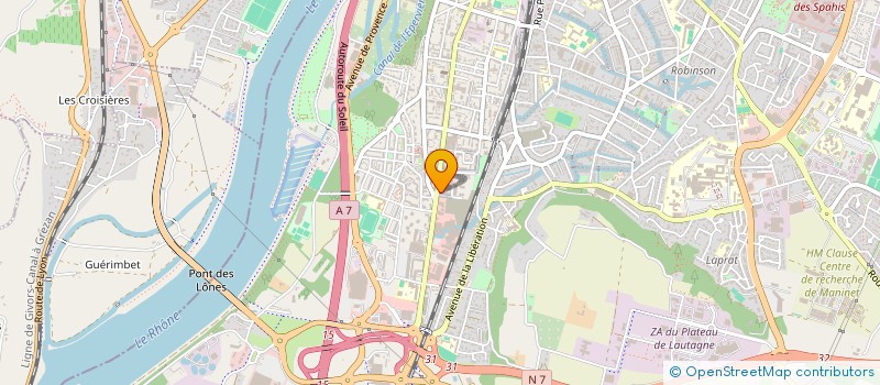 localisation de l'entreprise MONSIEUR HUGO SATIN  VALENCE