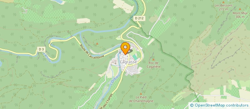 localisation de l'entreprise MONSIEUR HUGO SAULNIER-BLACHE  LAGRASSE