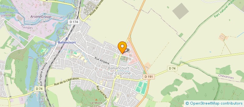 localisation de l'entreprise MONSIEUR HUGO SAUZEAU  BALLANCOURT-SUR-ESSONNE