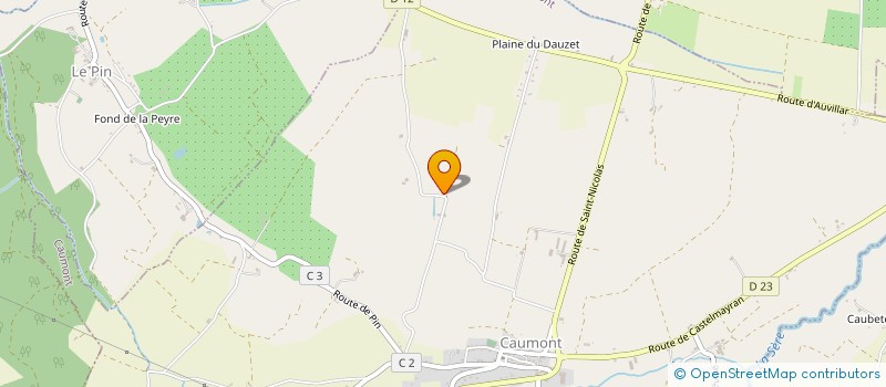 localisation de l'entreprise MONSIEUR HUGO SAZY à CAUMONT