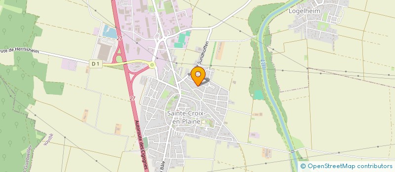 localisation de l'entreprise MONSIEUR HUGO SCHNEIDER  SAINTE-CROIX-EN-PLAINE