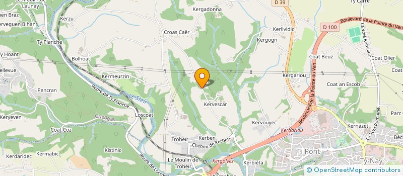 localisation de l'entreprise MONSIEUR HUGO SEITE  QUIMPER