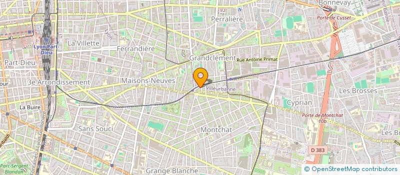 localisation de l'entreprise MONSIEUR HUGO SEIVE  VILLEURBANNE