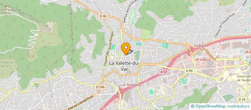 localisation de l'entreprise MONSIEUR HUGO SICOLI à LA VALETTE-DU-VAR