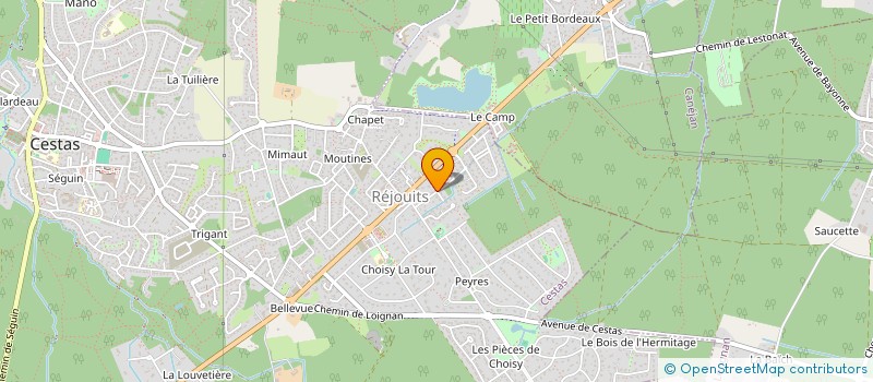 localisation de l'entreprise MONSIEUR HUGO SOCOLOVERT  CESTAS