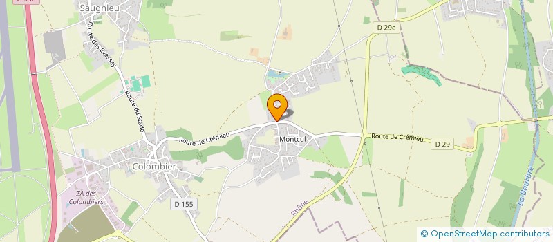 localisation de l'entreprise MONSIEUR HUGO SONNEVILLE  COLOMBIER-SAUGNIEU