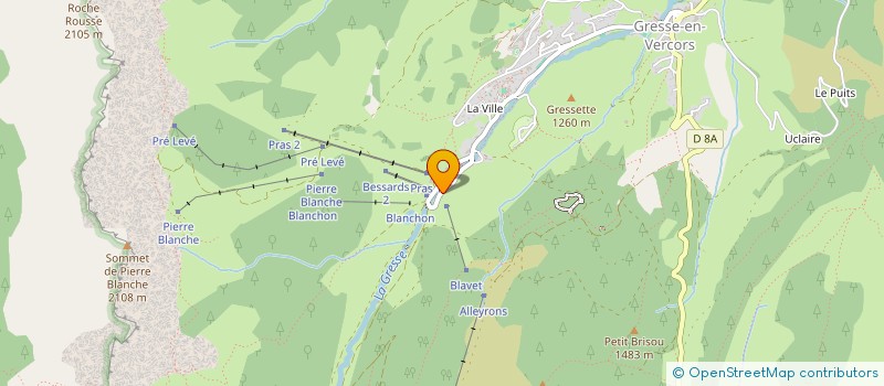 localisation de l'entreprise MONSIEUR HUGO SOUETRE  GRESSE-EN-VERCORS