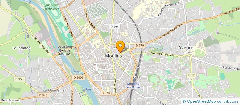 localisation de l'entreprise MONSIEUR HUGO SOULIER  MOULINS