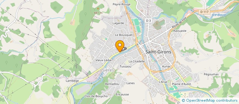 localisation de l'entreprise MONSIEUR HUGO STRAGIER à SAINT-GIRONS