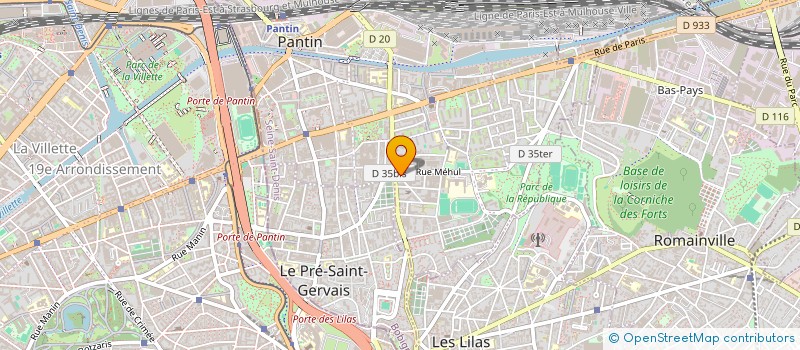 localisation de l'entreprise MONSIEUR HUGO SUCHET  PANTIN