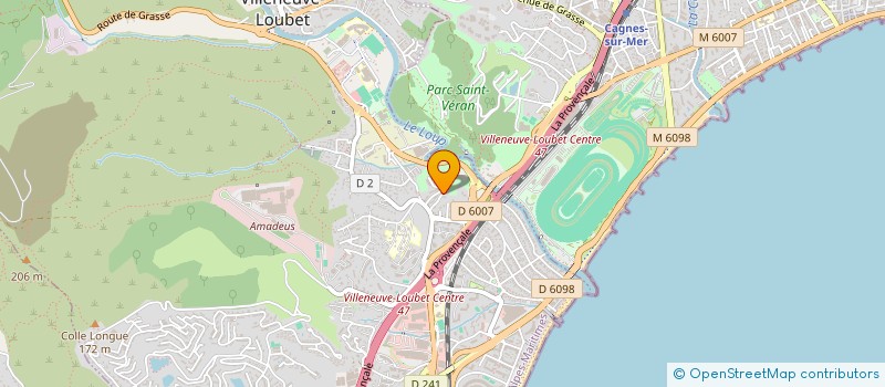 localisation de l'entreprise MONSIEUR HUGO SUR  VILLENEUVE-LOUBET