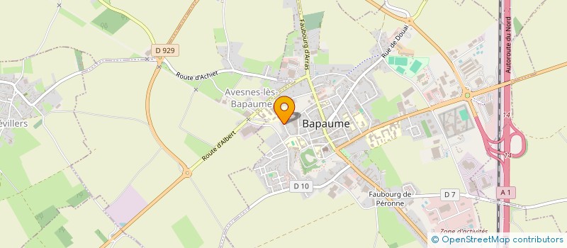 localisation de l'entreprise MONSIEUR HUGO SWIATEK à BAPAUME