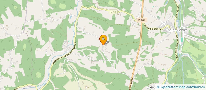 localisation de l'entreprise MONSIEUR HUGO TACHE  SAINT-GENIES