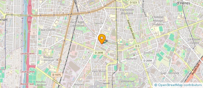 localisation de l'entreprise MONSIEUR HUGO TECHER à GRENOBLE