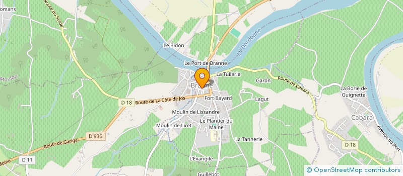 localisation de l'entreprise MONSIEUR HUGO TEIXEIRA  BRANNE