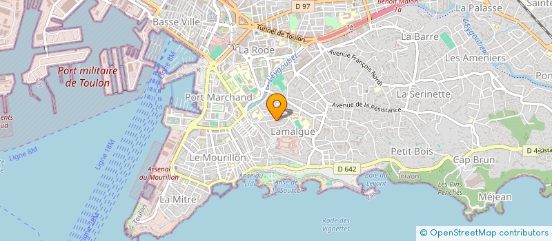 localisation de l'entreprise MONSIEUR HUGO TELLIER  TOULON